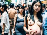 ボテ腹妊婦露出　強制露出画像　静岡県　富士市