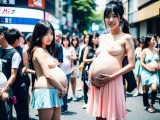 ボテ腹妊婦露出　露出命令画像　佐賀県　唐津市