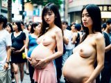 ボテ腹妊婦露出　羞恥画像　千葉県　銚子市